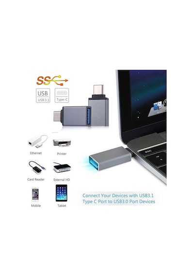 Usb 3.1 Type-C Otg Çevirici Usb C Otg Dönüştürücü Adaptör