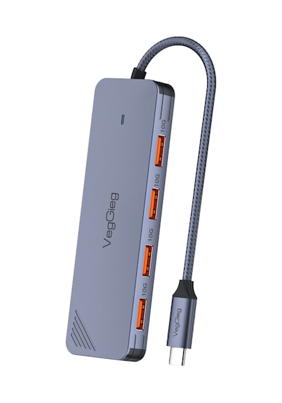 Veggieg 4 Portlu 10gbps Type-c To 4 Usb-a 3.2 Gen2 Usb Çoklayıcı Dönüştürücü Hub