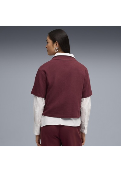 Puma Class Relaxed Polo Tee Kadın Yetişkin Polo T-shirt Bordo
