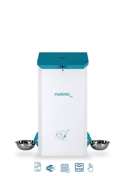 Parstek Pet Otomatik Mama Makinesi Çift Çıkış 17 KG