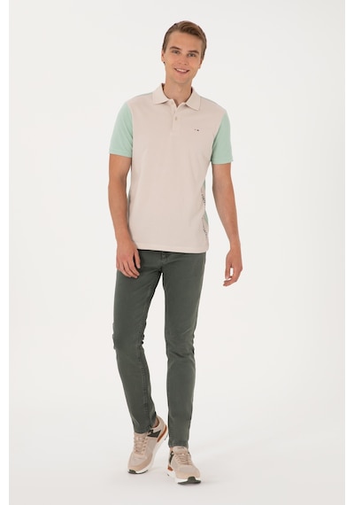 U.S. Polo Assn. Erkek Regular Fit Su Yeşili Polo Yaka Tişört 50306790-VR048