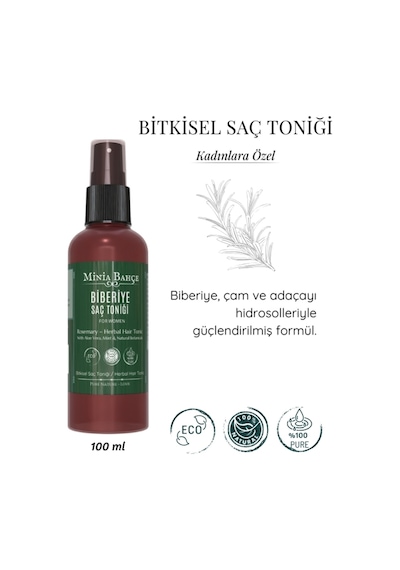 Kadınlara Özel Doğal Saç Toniği Biberiye, Lavanta, Nane Ve Papatya Hidrosolleri 100 Ml