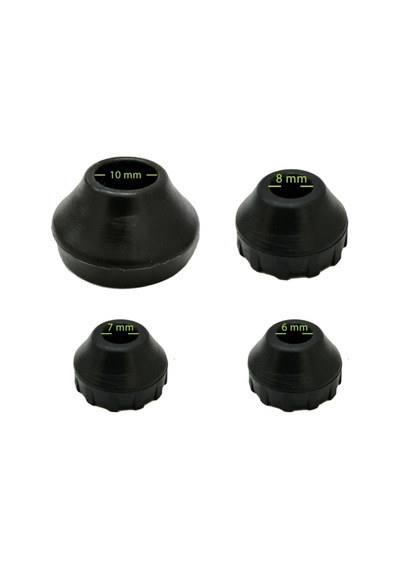 Tel Sandalye Masa Sehpa Ayak Pabucu 6 Mm 20 Adet Siyah Diğer