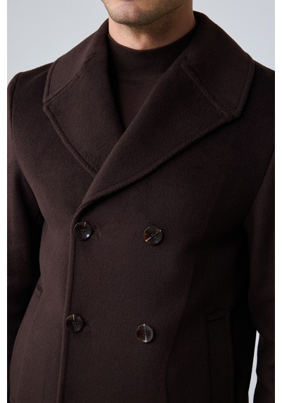 Danger Erkek Relaxed Fit Yün Kruvaze Kaşe Palto Kahverengi 4350dngr Danger Erkek Relaxed Fit Yün Kruvaze Kaşe Palto Kahverengi 4350dngr