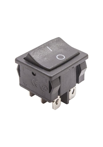 KCD4-602 ON-OFF Switch 6 Pin Siyah
