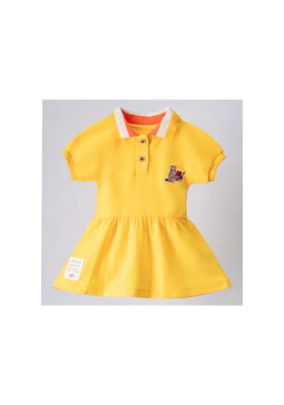 Moi Noi Baby Moi Noi Elbise Polo Yaka Sarı Açık Sarı