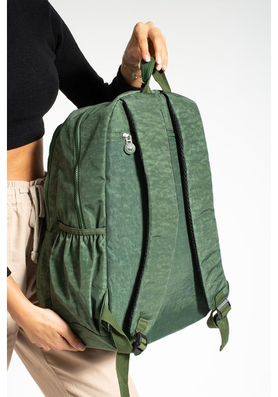 571 Collections Çanta Ultra Hafif Çok Cepli Su Geçirmez Sırt Çantası Unisex Yeşil Model: 571-1g