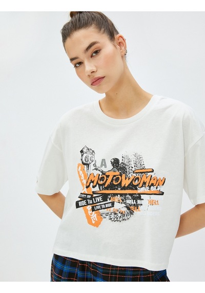Koton Crop Tişört Baskılı Bisiklet Yaka Kısa Kollu Pamuklu Ekru 3sal10894ık 3SAL10894IK010 Ekru Koton Crop Tişört Baskılı Bisiklet Yaka Kısa Kollu Pamuklu Ekru 3sal10894ık 3SAL10894IK010 Ekru