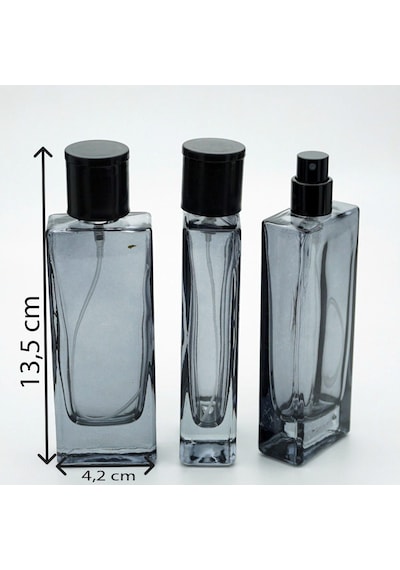 Parfüm Şişesi 50 ML 5 Adet Siyah Boyalı Tower Model Parfüm Şişesi 50 ML 5 Adet Siyah Boyalı Tower Model