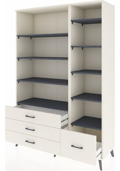 Hyperion Dolap 9 Raflı 4 Çekmeceli 132x44x195 Aytaşı-antrasi... Aytaşı Hyperion Dolap 9 Raflı 4 Çekmeceli 132x44x195 Aytaşı-antrasi... Aytaşı