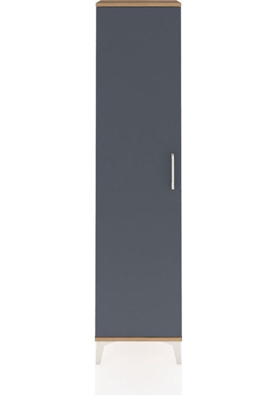 Arges Dolap Tek Raflı Tek Kapaklı Tek Askılı 44x30x182 Çam-an... Çam