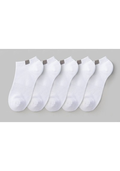 Bgk Unisex 5'li Spor Patik Çorap Yıkanmış Gri