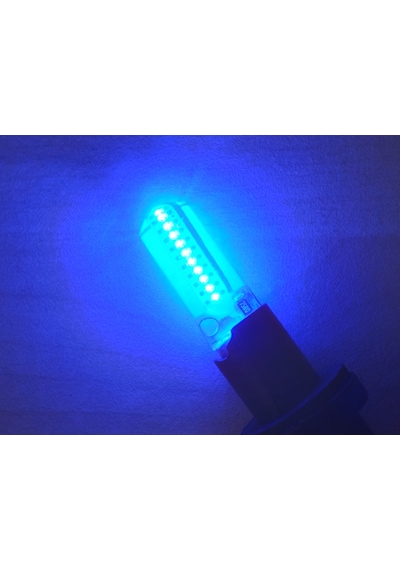 T10 Dipsiz Led Ampul 4adet Silikonlu Mavi 12v T10 Park, Sinyal, Plaka Ampulu
