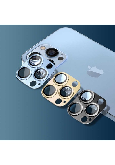 Apple Uyumlu iPhone 13 Pro Kamera Lens Koruyucu Çerçeveli Koruyucu Cl 03