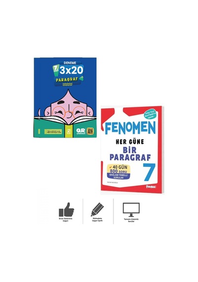 7. Sınıf Her Güne Bir Paragraf + Paragraf Deneme Bigelio + Fenomen