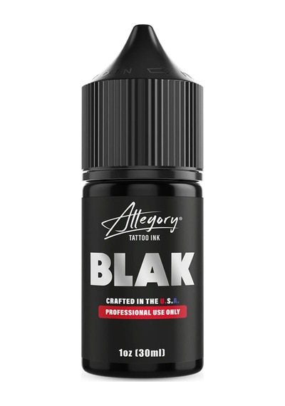 Allegory Blak 1oz Siyah Dövme Boyası Profesyonel Tattoo Ink 30ml