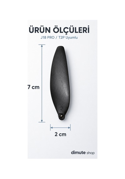 J18 Pro Ve T2p Drone Uyumlu 4 Adet Yedek Pervane Kanat Seti 7 X 2 Cm - 904089556