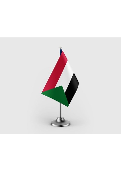 Sudan Tekli Saten Masa Bayrağı Seti Diğer