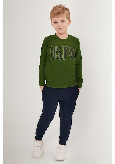 U.s. Polo Assn Strip Yeşil Erkek Çocuk Eşofman Takımı