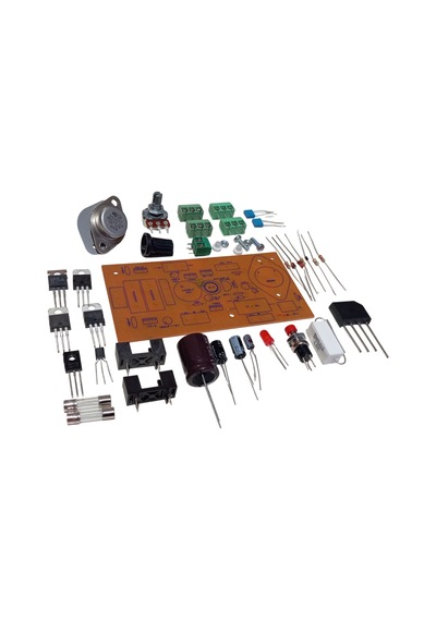 Kısa Devre Korumalı Dc 0-24v 1a Ayarlı, +5v, -5v, +12v, -12v Sabit Çıkışlı Güç Kaynağı Kendin Yap Hobi Devresi Dıy Lehimleme Kiti Demonte Montesiz