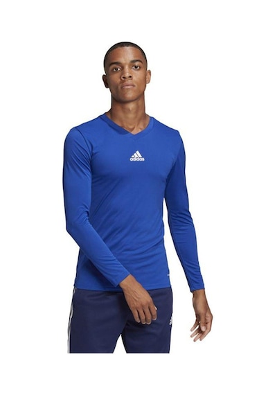 Adidas Team Base Tee Erkek Futbol Uzun Kollu Antrenman Tişörtü Gk9088 Mavi 001
