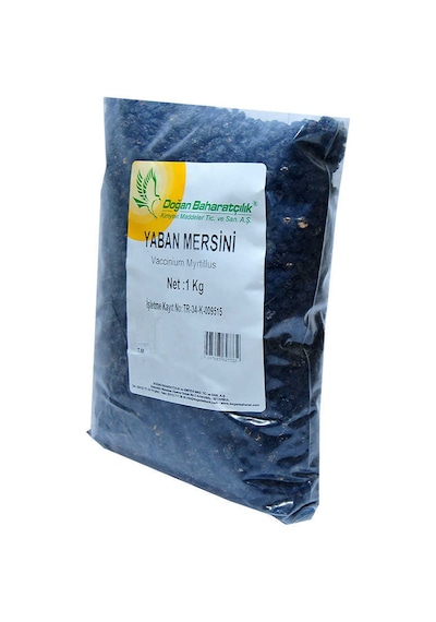 Acı Yaban Mersini Siyah Doğal 1000 Gr Paket