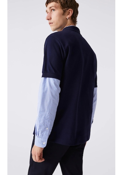 Lacoste Erkek Klasik Pike Kumaş Polo T-shirt Lacivert