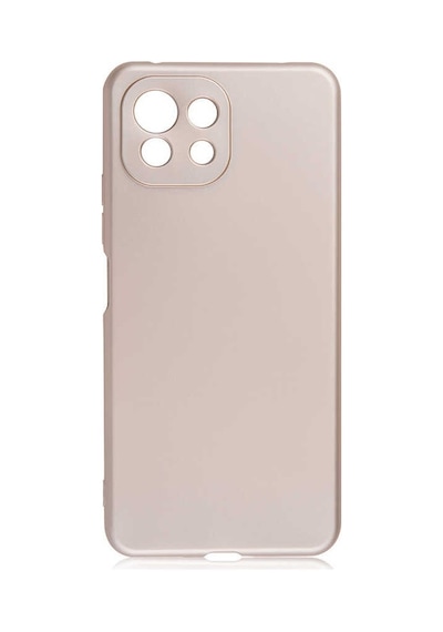 Kilifone - Xiaomi Uyumlu Mi 11 Lite - Kılıf Mat Renkli Esnek Premier Silikon Kapak - Gold