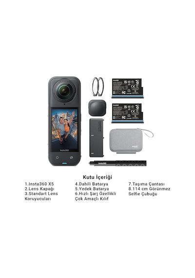 Insta360 X5 Essentials Bundle Siyah