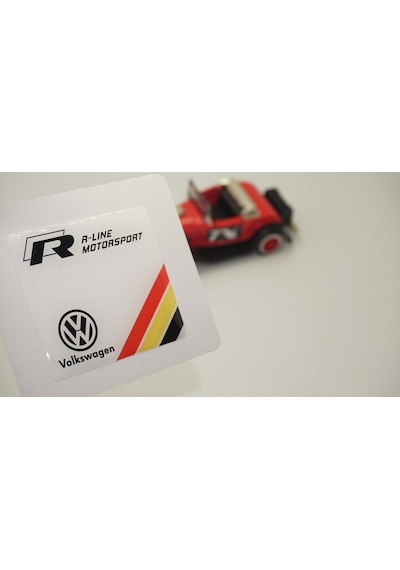 Volkswagen R Line Motorsport Logo Damla Silikon Plaka Logo Arma A