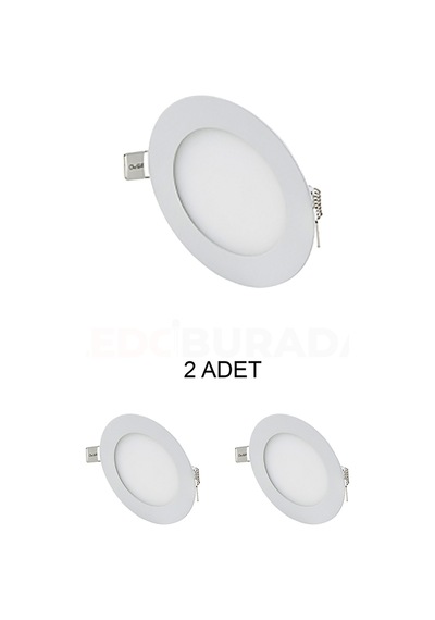 Cata Ct-5144 Slim Led Panel 3w Beyaz - 2 Li Paket Beyaz