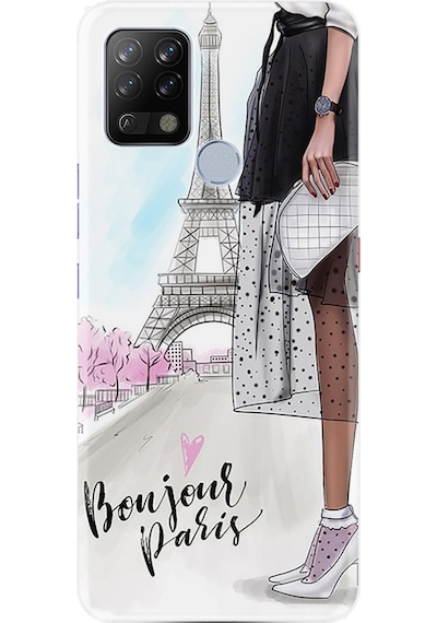 Oppo A74 Kılıf Desenli Yeşil Mermer