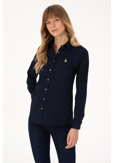 U.s. Polo Assn. Kadın Lacivert Gömlek Basic 50308024-vr033 Lacıvert