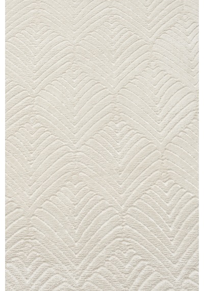 Raschel Carpet Yıkanabilir Oval Elips Leke Tutmaz Yaprak Emboss Krem Mutfak Halısı Özel Seri Kaymaz Taban Halı Krem