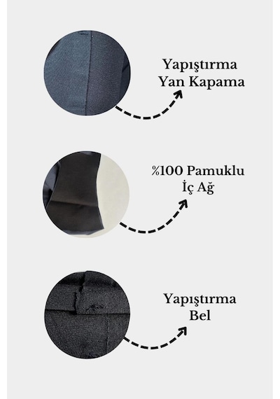 Sensu Kadın Yapıştırma Lazer Kesim Külot - Kts4055 Sıyah