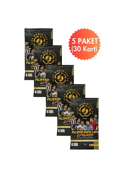 Toyika Panini Club World Cup 25 Lisanslı Orijinal Trading Kartları Cards Koleksiyonluk 6lı X 5 Paket