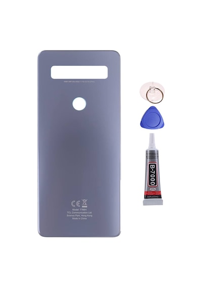 Tcl 10se Gri Arka Kapak Batarya Kapağı Pil Kapağı Yapışkan Ve Sökme Aparatıyla Beraber Full Set Gri