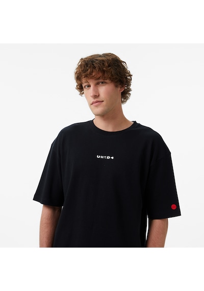 United4 Unıted4 Regular Fit Erkek Siyah T-shirt Bsc-utms Siyah