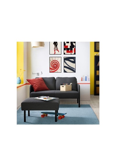 Ikea Glostad Ayak Uzatma Taburesi, Knisa Koyu Gri