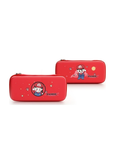 Nintendo Switch Ve Oled Uyumlu Fermuarlı Koruma Çnatası Dobe İtns-1130 3 Renk - Kırmızı