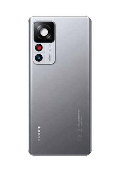 Xiaomi Mi 12t Gri Kamera Camlı Arka Cam Batarya Pil Kapağı Telefon Arka Kapak 98312991