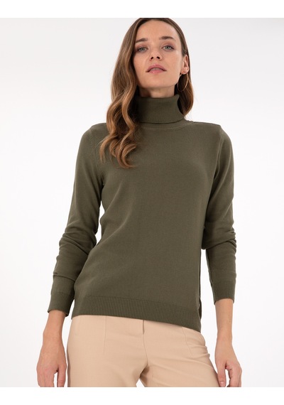 Pierre Cardin Kadın Haki Kazak /triko 50300786-vr027 Haki