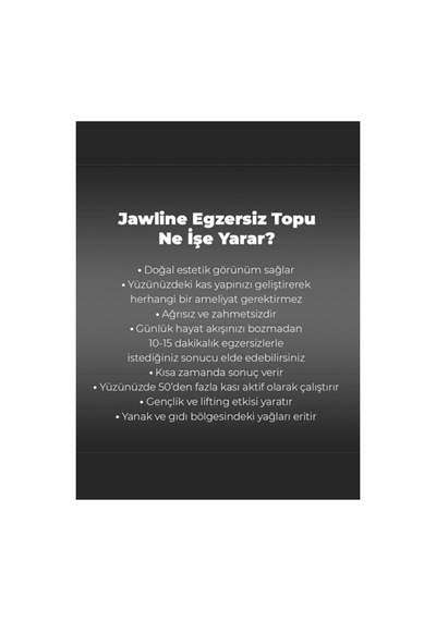 Growmet Çene Egzersiz Topu, Jawline Fitness Topu, Çene Egzersiz Aleti ,çene Ve Boyun Kaslarını Güçlendirir - Mavi