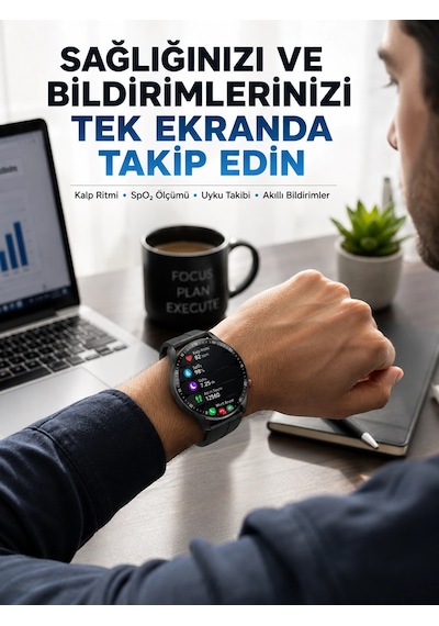 Mey İthalat Akıllı Saat Yeni Model Sesli Asistan Bildirim Görme Bluetooth Bağlantılı Müzik Dinleme