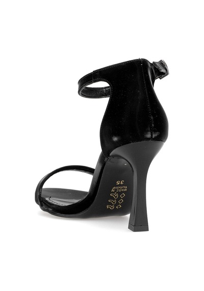 Ayakkabı Fuarı Elit Mst1253v Kadın Klasik Topuklu Ayakkabı Siyah Siyah