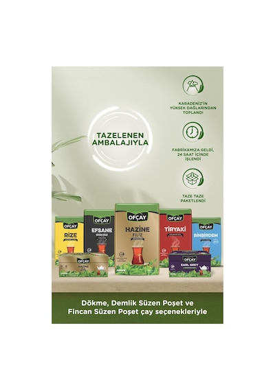 Ofçay Efsane Siyah Filiz Dökme Çay 6 Kg Yoğun Dem Özelliğiyle Taze Siyah Çay Aroması