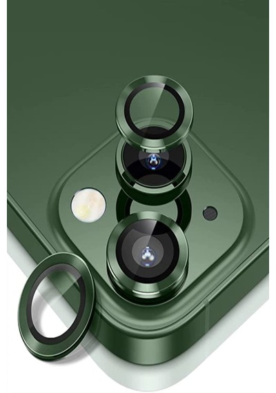 İletişim Apple iPhone Uyumlu 14 Alüminyum Alaşım Temperli Cam Kamera Lens Koruyucu - Yeşil Sku: Zeusb0bfbzmfh3 -