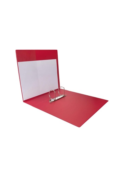 Evrak Sunum Tanıtım Firma Klasörü A4 Pvc 7 Cm 2 Halkalı 520 Yaprak Kapasiteli Ring Binder File 27,5x32 Cm. Kırmız