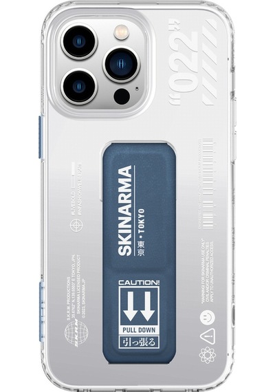 Apple Uyumlu iPhone 14 Pro Max Kılıf Skinarma Standlı Şeffaf Tasarımlı Taihi Sora Kapak