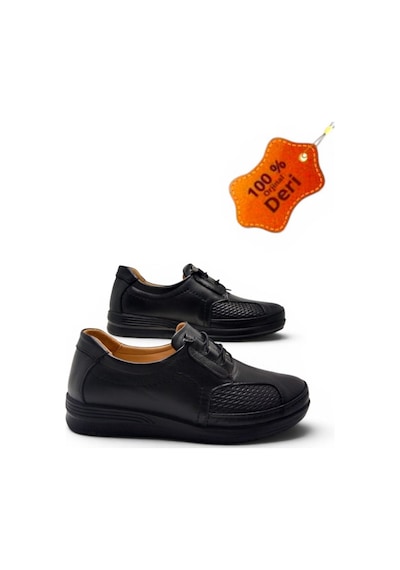 Magıc Shoes Kadın Lastik Bağçıklı Tamamen Hakiki Deri Comfort Tam Ortopedik Anne Ayakkabısı Siyah-lastik Magıc Shoes Kadın Lastik Bağçıklı Tamamen Hakiki Deri Comfort Tam Ortopedik Anne Ayakkabısı Siyah-lastik